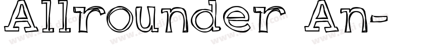 Allrounder An字体转换